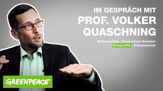 Kann Deutschland seine Klimaziele noch erreichen? | Im Gespräch mit Professor Volker Quaschning | Greenpeace Deutschland