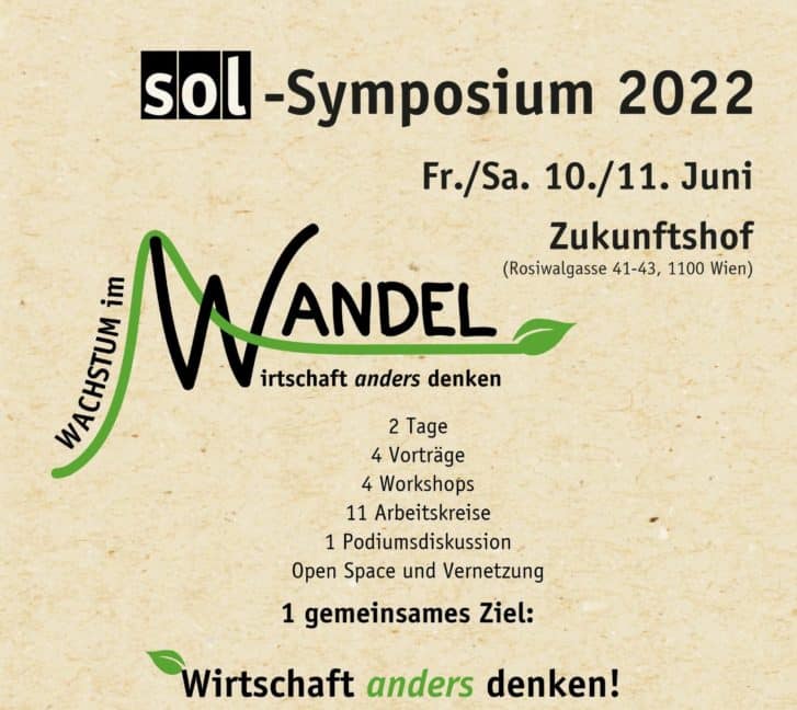 SOL-Symposium 2022: Wachstum im Wandel – Wirtschaft anders denken