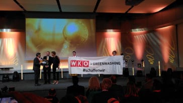 Unternehmer gibt Preis zurück Greenwashing-Event der WKO unterbrochen